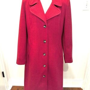 CAbi Women's Red Trench Coat (Coming In Hot Topper)